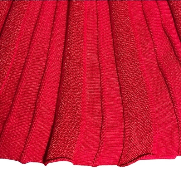 C. Est. 1946 Red Fitted Sweater Dress with Slip Size Large - Picture 9 of 14
